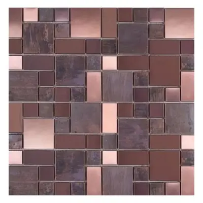 Réz mozaik Premium Mosaic Stone metallic brown 30x30 cm matt/fényes MOS4823CO