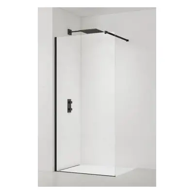 Walk-in zuhanyparaván 105 cm SAT fekete SATBWI105PRC