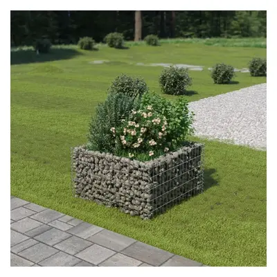 vidaXL horganyzott acél gabion magaságyás 90 x 90 x 50 cm