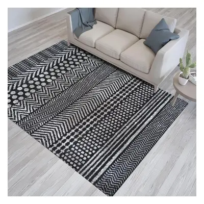 Designer szőnyeg finom mintával szürke Szélesség: 80 cm | Hosszúság: 150 cm