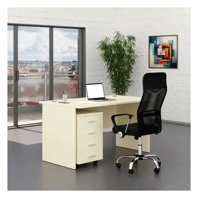 Irodabútor szett SimpleOffice 1, 140 cm, nyír