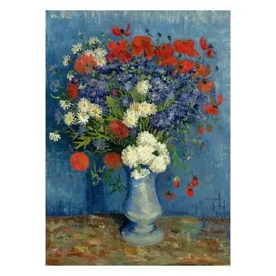 Reprodukció Still Life: Vase with Cornflowers and Poppies, 1887, Vincent van Gogh