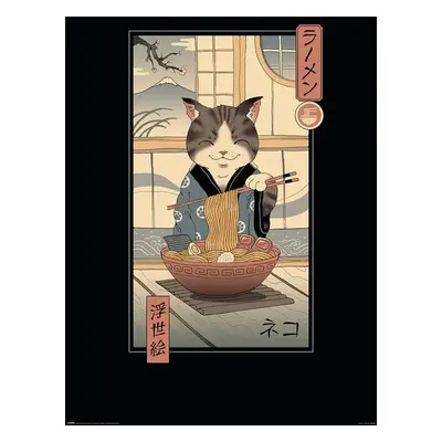 Plakát Vincent Trinidad - Neko Ramen Ukiyoe