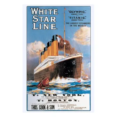 Plakát Titanic White Star Line