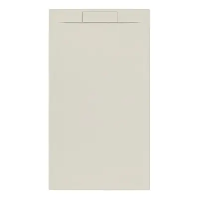 Zuhanytálca négyszögletes SAT Fusion 140x80 cm öntött márvány beige SATFU14080BE