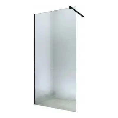 Mexen zuhany paraván WALK-IN, 6 mm-es üveg, 60 cm, fekete profil, átlátszó üveg, 850-060-000-70-