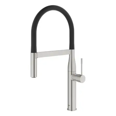 Mosogató csaptelep Grohe Essence New kihúzható zuhannyal supersteel 30294DC0