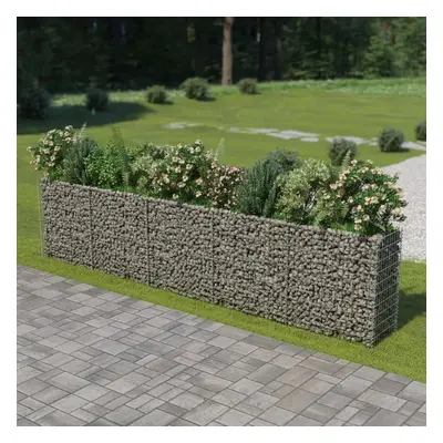 vidaXL horganyzott acél gabion magaságyás 450 x 50 x 100 cm