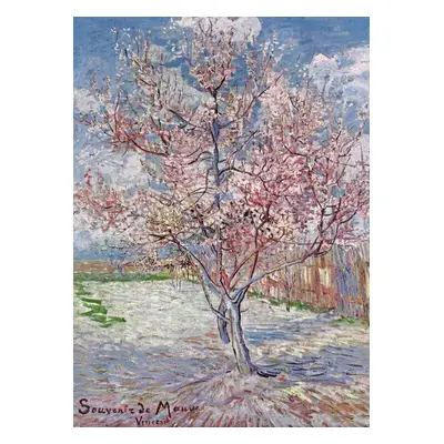 Művészeti nyomat Souvenir de Mauve - Pink Peach Tree in Blossom, 1888, Vincent van Gogh