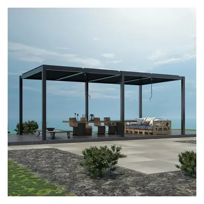 Alumínium bioklimatikus pergola lamellákkal 7.8 x 3 M