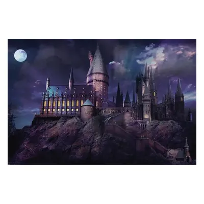 Művészi plakát Harry Potter - Hogwarts night