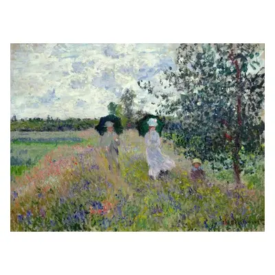 Reprodukció Promenade near Argenteuil (1873), Claude Monet