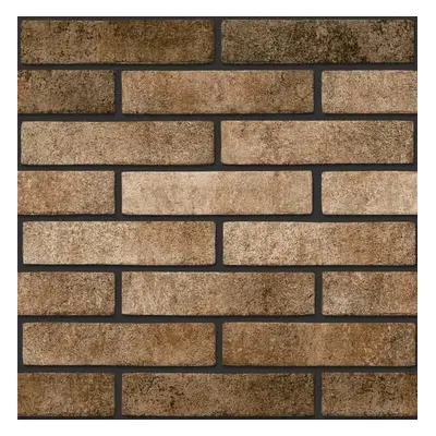 Csempe Multi Brick Tones narancssárga 6x25 cm dombornyomott BRTONESOR