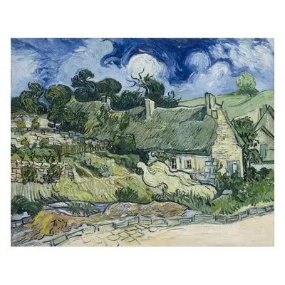 Reprodukció Thatched cottages at Cordeville, Auvers-sur-Oise, Vincent van Gogh