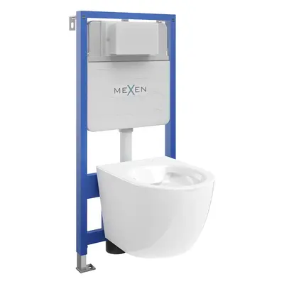 Mexen Fenix Slim, süllyesztett modul és fali WC Lena, fehér, 6103322XX00