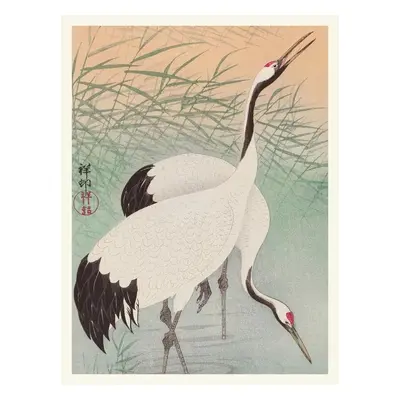 Reprodukció Two Cranes, Ohara Koson