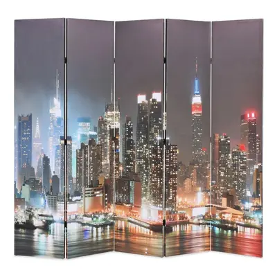 vidaXL éjszakai New York mintás paraván 200 x 170 cm