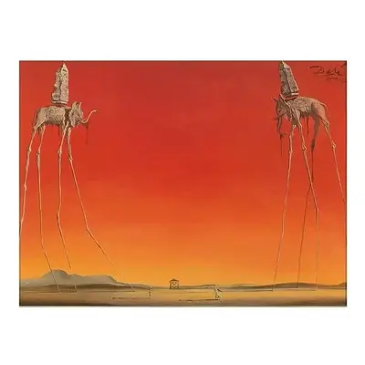 Művészeti nyomat Les Elephants, Salvador Dalí