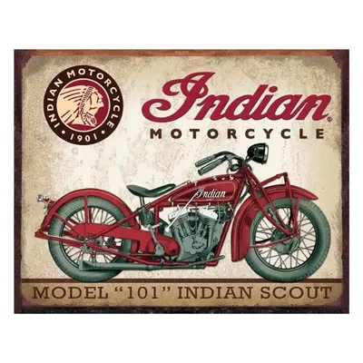 Fém tábla INDIAN MOTORCYCLES - Scout Model 106