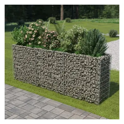 vidaXL horganyzott acél gabion magaságyás 270 x 50 x 100 cm