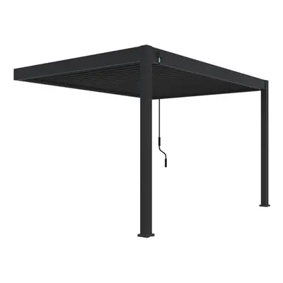 Rojaplast intro plus bioklimatikus pergola falhoz 4X3 M - szürke, RAL 7016 (4322)