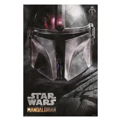 Plakát Star Wars: The Mandalorian - Helmet