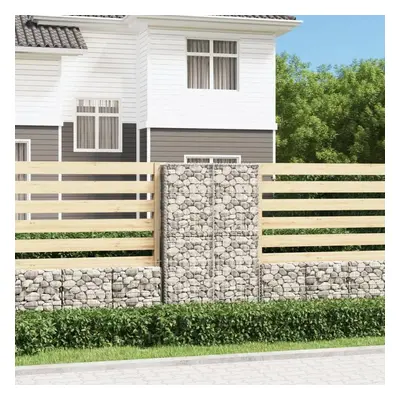 vidaXL gabion kosár fedéllel horganyzott drótból 150 x 100 x 30 cm