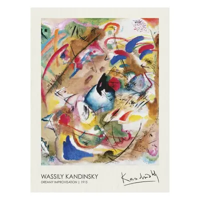 Reprodukció Dreamy Improvisation (1913), Wassily Kandinsky