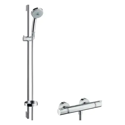 Zuhany csaptelep Hansgrohe Croma 100 zuhanyszettel együtt 150 mm króm 27085000