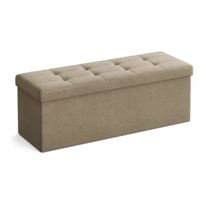 Taburette tárolóhellyel OTTOMAN 110x38 cm, világosbarna