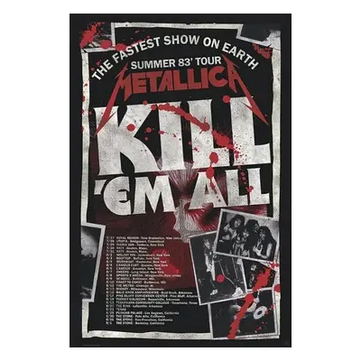 Plakát Metallica - Kill'Em All 83 Tour