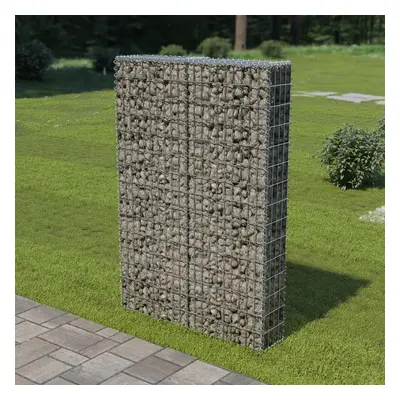 vidaXL horganyzott acél gabion fal fedéllel 100 x 20 x 150 cm