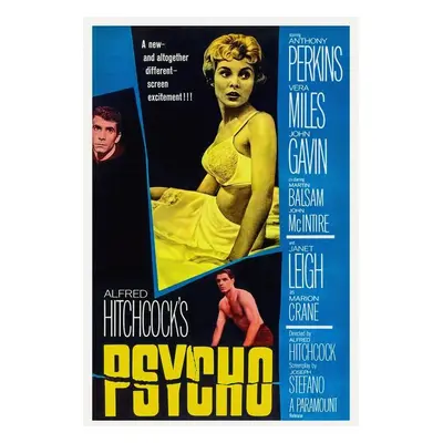 Illusztráció Psycho, Alfred Hitchcock