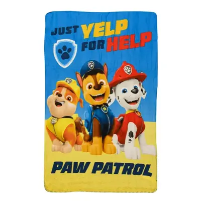 PAW PATROL kék gyapjú gyerektakaró 100x150 cm