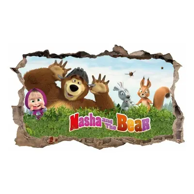 Masha and the Bear mesebeli falmatrica 47x77cm