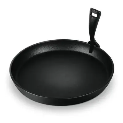 BerlingerHaus Öntöttvas kerek grill sütőlap levehető nyéllel (21 cm) Black Silver Collection LP