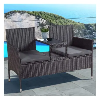 Juskys Rattan pad - Monaco fekete