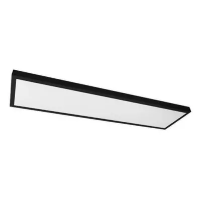 SMD LED panel, 2x30W, négyszögletes, semleges fény, 4500K, 30 x 120 x 3.8 cm, fekete