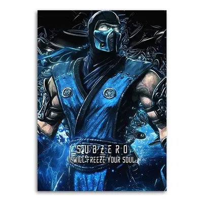 Gario Vászonkép Mortal Kombat játék A karakter Sub-Zero - SyanArt Méret: 40 x 60 cm