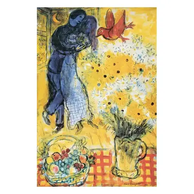 Plakát Chagall - Lovers & Flowers