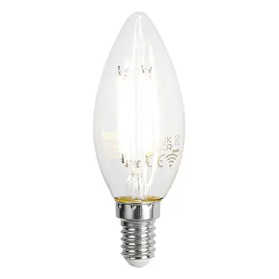 Okos E14 LED izzó C35 átlátszó üveg 4,2W 470LM 2700-6500K