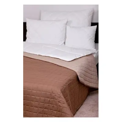 Naturtex Ágytakaró Laura microfiber barna-drapp 140x240cm