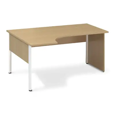 ProOffice A ergonomikus asztal 180 x 120 cm, bal, bükkfa