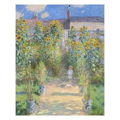 Reprodukció The Artist's Garden at Vetheuil (1880), Claude Monet