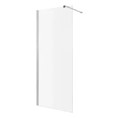 Invena Walk-In, zuhany paraván 100X200cm, 8mm átlátszó üveg, króm profil, INV-AK-32-106-O