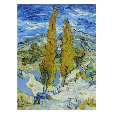 Reprodukció The Poplars at Saint-Rémy (1889), Vincent van Gogh