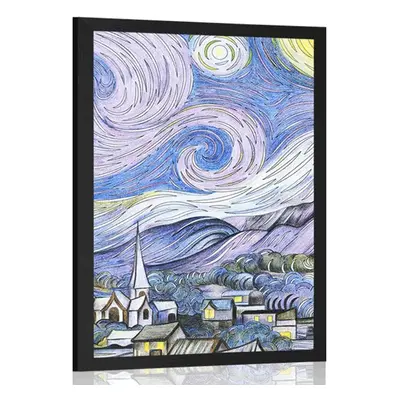 Poszter reprodukció Starry Night - Vincent van Gogh