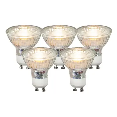 5 db GU10 LED lámpa készlet COB 3.5W 330 lm 3000K