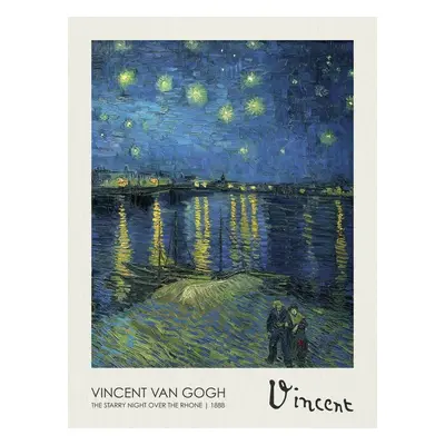 Reprodukció The Starry Night over the Rhone (1888), Vincent van Gogh