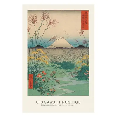 Reprodukció Ōtsuki Plain in Kai Province (Japanese Spring Landscape) - Utagawa Hiroshige